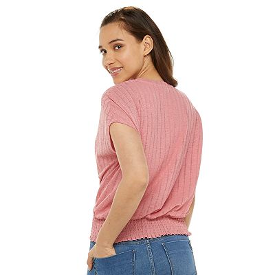 半額 50％OFFの通販 Hem Smocked 9® Apt. Women's Dolman Top Sleeve トップス