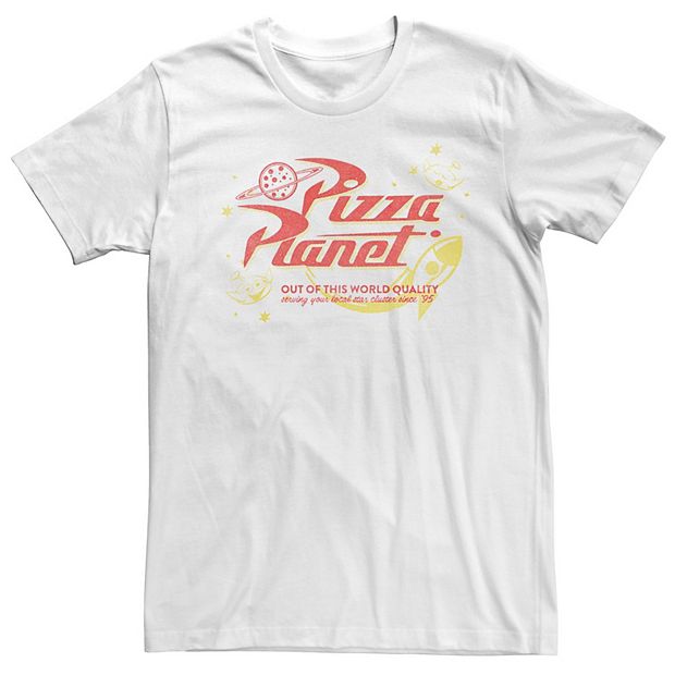 Men's Disney Toy Story Pizza Planet Short Sleeve Graphic T-Shirt - White S