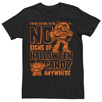 Disney / Pixar's Toy Story Buzz Lightyear Men's No Signs Of Halloween Candy Tee