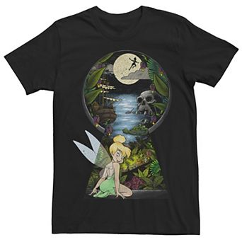 Disney's Peter Pan Tinkerbell Men's Keyhole Tee