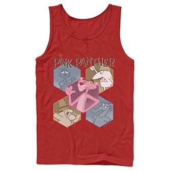 Men's Pink Panther Hexagonal Portraits Tank Top