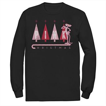 Men's Pink Panther Pink Christmas Tee