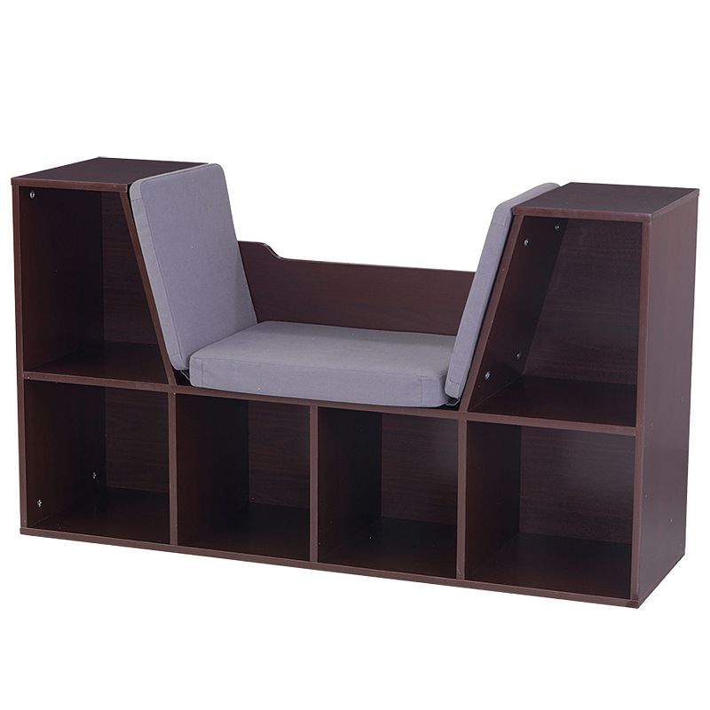 33477880 KidKraft Bookcase with Reading Nook, Brown sku 33477880