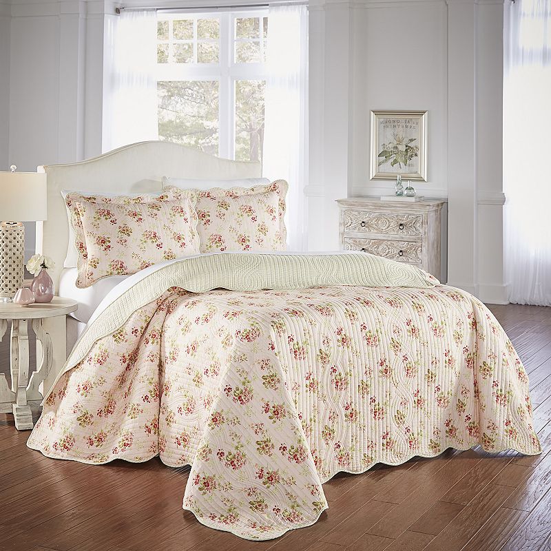 UPC 081806539147 product image for Waverly Cedar Grove Bedspread Set, Pink, King | upcitemdb.com