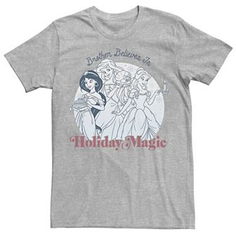 Men's Disney Princesses Brother Believes In Magic Tee