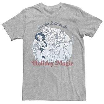 Men's Disney Princesses Grandpa Believes In Magic Tee