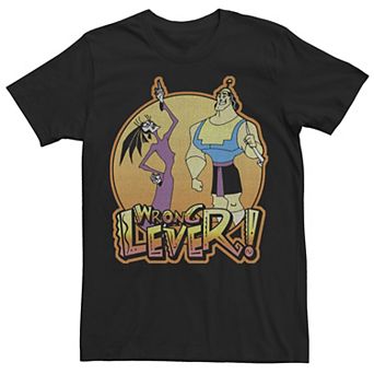 Disney's Emperor's New Groove Kronk And Esma Men's Wrong Lever Tee