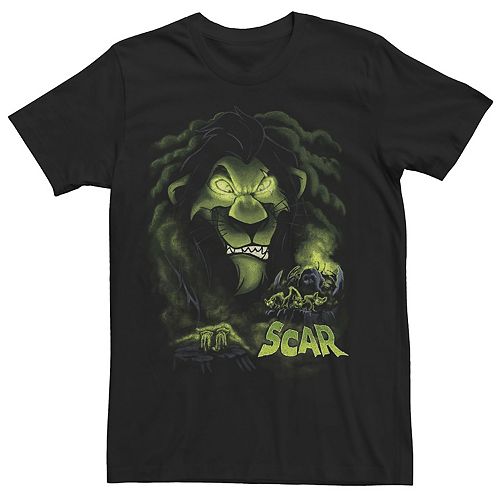 Download Men's Disney's The Lion King Scar Green Smoke Poster Tee