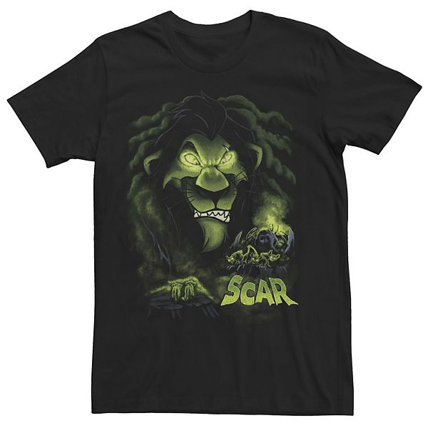 Men's Disney's The Lion King Scar Green Smoke Poster Tee