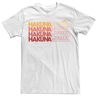 Disney's The Lion King Hakuna Matata Word Stack Men's Tee