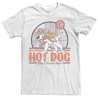 Disney's Oliver & Company New York Hot Dog Poster Men's Tee