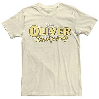 Men's Disney's Oliver & Company Yellow Movie Logo Tee