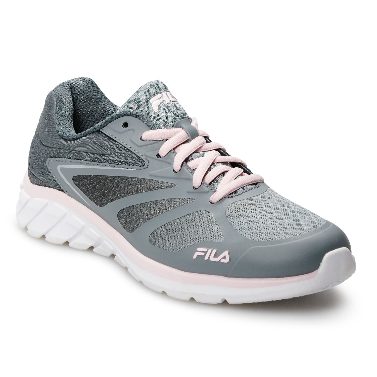 grey and pink fila