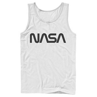 Men's NASA Simple Text Logo Graphic Tank Top