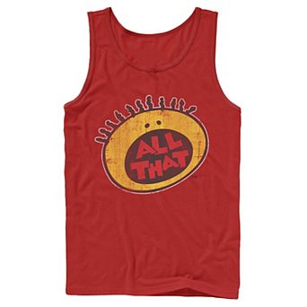 Men's Nickelodeon All That Classic Vintage Face Logo Title Graphic Tank Top