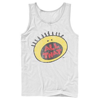 Men's Nickelodeon All That Classic Vintage Face Logo Title Graphic Tank Top