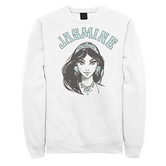 Men's Disney's Aladdin Live Action Jasmine Face Sketch Fleece