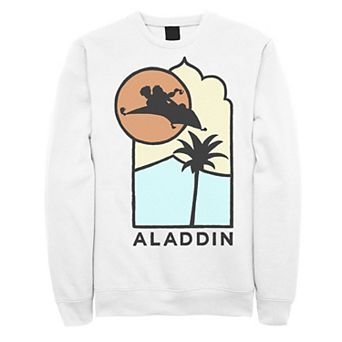 Disney's Aladdin Men's Carpet Ride Line Art Logo Sweatshirt