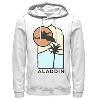 Disney's Aladdin Men's Carpet Ride Line Art Logo Hoodie