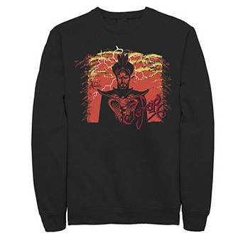Disney's Aladdin Jafar Men's Lightening Poster Logo Sweatshirt