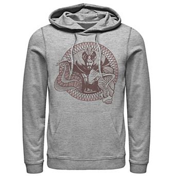 Disney's Aladdin Jafar Line Art Circle Portrait Men's Hoodie