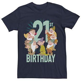 Men's Disney's Snow White and the Seven Dwarfs 21st Birthday Tee