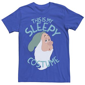 Men's Disney's Snow White and the Seven Dwarfs This Is My Sleepy Costume Halloween Tee