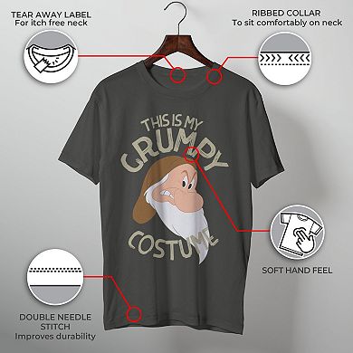 Men's Disney's Snow White and the Seven Dwarfs This Is My Grumpy Costume Halloween Tee