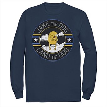 Men's Cartoon Network Adventure Time Jake The Dog Land Of Ooo Long Sleeve Graphic Tee