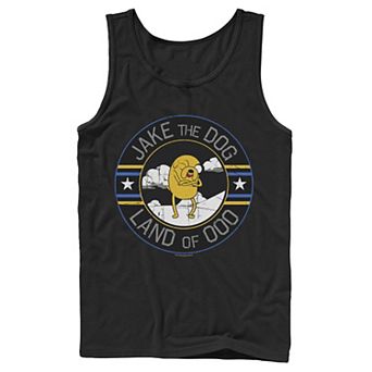 Men's Cartoon Network Adventure Time Jake The Dog Land Of Ooo Tank Top