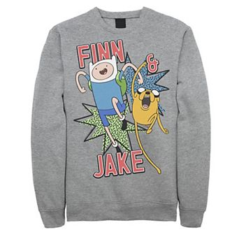 Men's Cartoon Network Adventure Time Finn & Jake Kapows Fleece