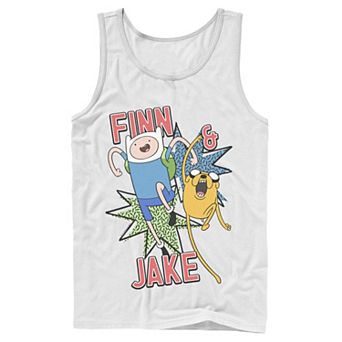 Men's Cartoon Network Adventure Time Finn & Jake Kapows Tank Top
