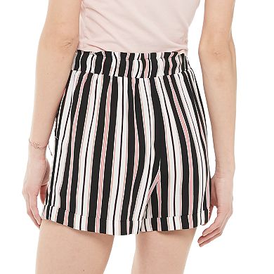 Juniors' Joe B Button Front Challis Shorts