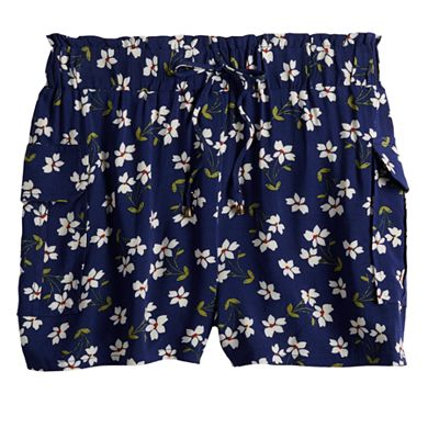 Juniors' Joe B Cargo Pocket Challis Shorts