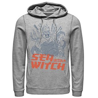 Disney's The Little Mermaid Ursula Sea Witch Sketch Portrait Men's Hoodie