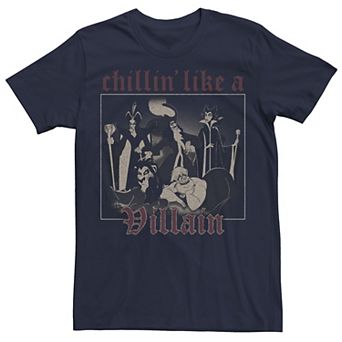 Disney's Villains Men's Chillin' Like A Villain Group Portrait Tee