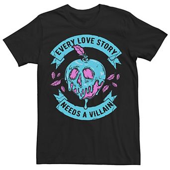 Disney's Snow White and the Seven Dwarfs Men's Every Love Story Needs A Villain Valentine's Tee