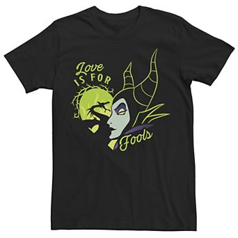 Men's Disney's Sleeping Beauty Disney Villains Maleficent Love Is For Fools Tee