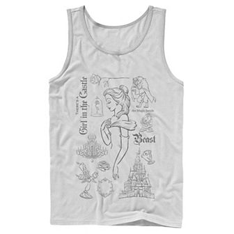 Men's Disney's Beauty And The Beast Girl In The Castle Tank Top