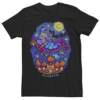 Men's Disney's Aladdin Starry Night Magic Carpet Ride Tee