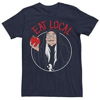 Men's Disney's Snow White Wicked Witch Eat Local Portrait Tee