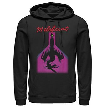 Men's Disney's Sleeping Beauty Maleficent Dragon Shadow Portrait Hoodie
