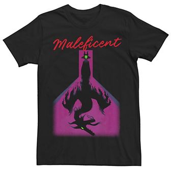 Men's Disney's Sleeping Beauty Maleficent Dragon Shadow Portrait Tee