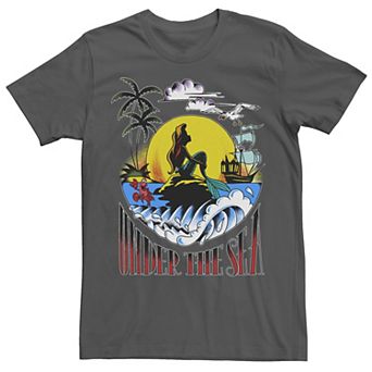 Disney's The Little Mermaid Tattoo Style Poster Men's Tee