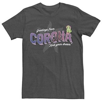 Men's Disney's Tangled Pascal Greetings From Corona Tee