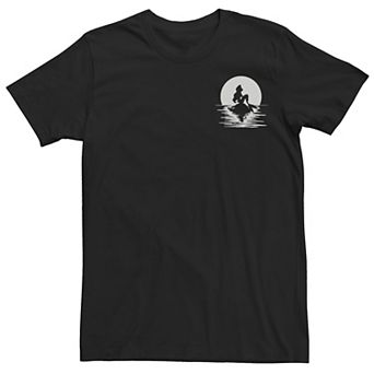 Men's Disney's The Little Mermaid Moon Lit Stamp Tee