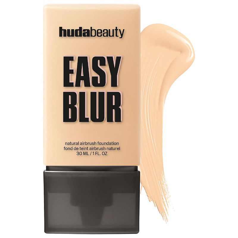 HUDA BEAUTY Easy Blur Natural Airbrush Foundation with Niacinamide, Size: 1 FL Oz, 140g Cashew