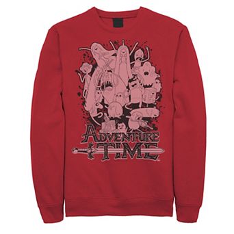 Men's Cartoon Network Adventure Time Splash Fleece