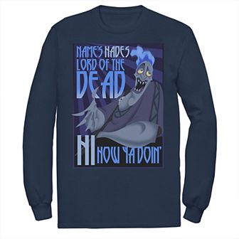 Men's Disney's Hercules The Name's Hades Quote Long Sleeve Tee