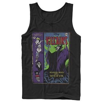 Disney's Villains Deliciously Wicked Men's Comic Tank Top